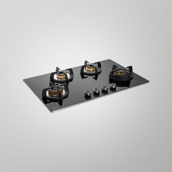 BLH-F 804 / BLH-F 804X BLK- 4 Full Brass High Efficiency Burners Built-in Hob