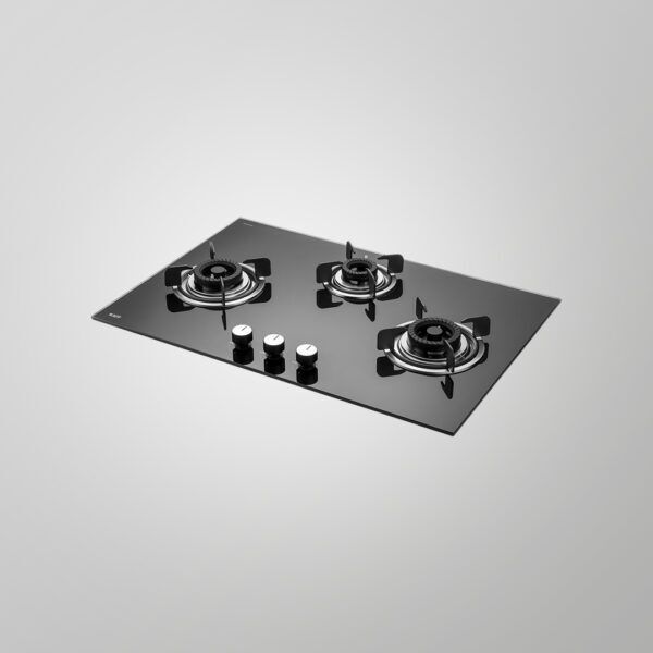 Built in Hob with 3 Black Burners-CRH 783